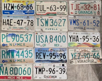 VINTAGE MEXICAN License Plates - Mexico Car Tag - New listing in progress