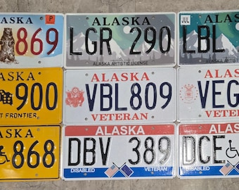 ALASKA License Plates - Compare my PRICES!!