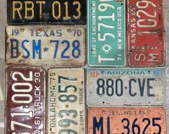 Vintage OKLAHOMA License Plates - 1960 and newer