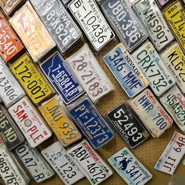TOP Quality 4 MUCH LESS - License Plates - Reducing my collection.  Handpicked to add to your collection or use to make a wall murals.