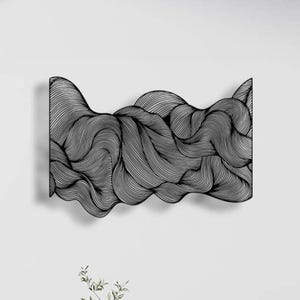unique metal wall sign, metal frame artwork for wall, copper metal wall decor, home wall metal decorations, irregular black wall ornaments
