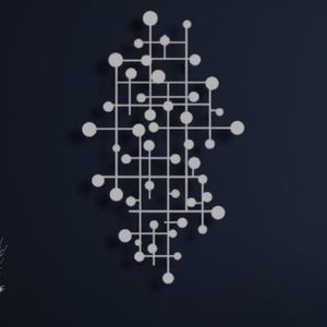 verticaal metalen wanddecoratiebord, wanddecoraties voor woonruimtes, badkamermuur, eigentijdse wanddecoratie voor woonkamer, christelijke metaalkunst