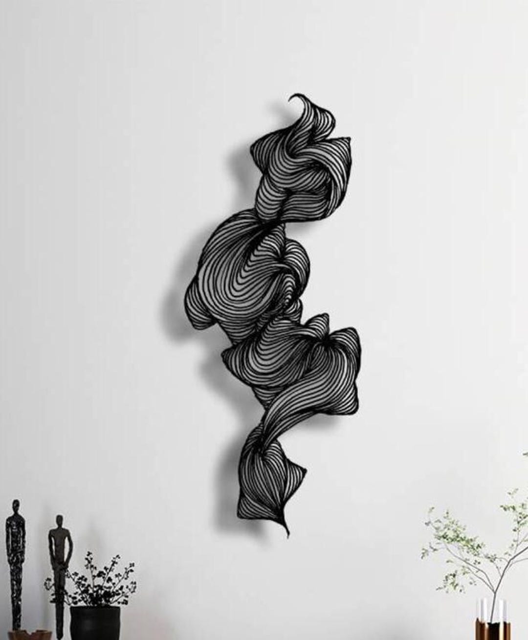 Wall Art for Living Room, Metal Wall Sign,abstract Wall Decoration ...