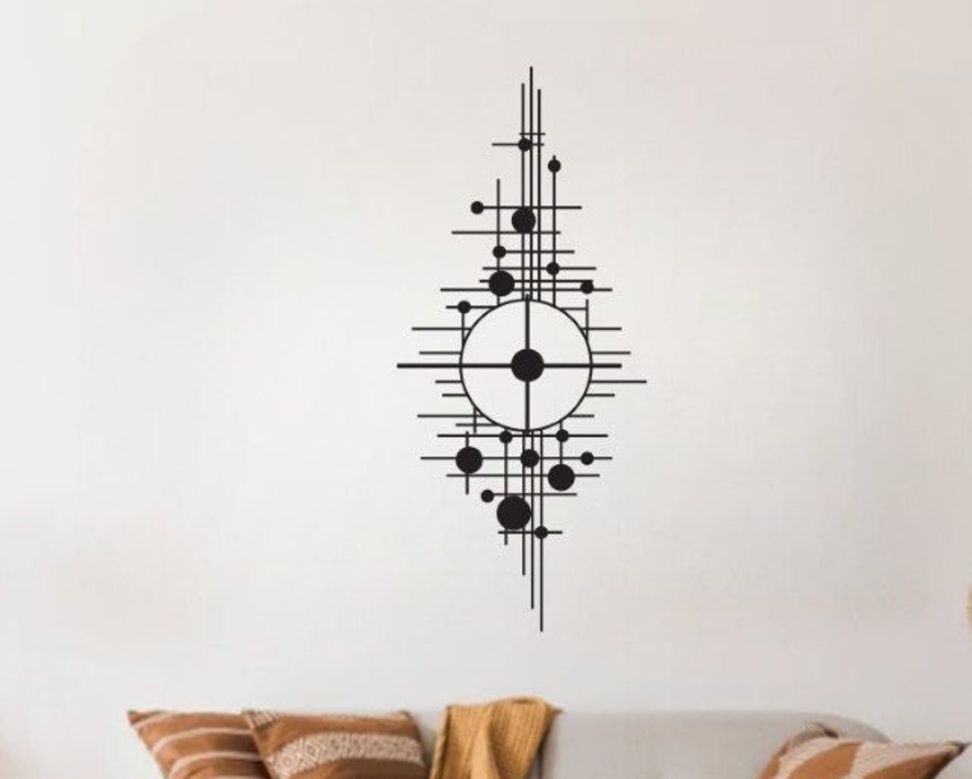 2D Metal Wall Art Modern Decor Large Metal Wall Art Etsy