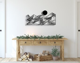 black metal sketch wall decor,abstract metal wall sculpture, geometric wall sculpture,2d metal wall sign, home wall decoration products