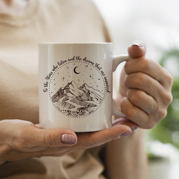 ACOTAR, The Empire of the Seven Courts, book mugs, ACOTAR inspired mugs