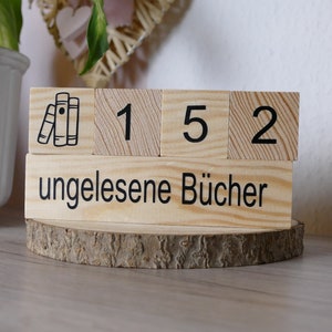 Decorative bookshelf, TBR statistics, TBR decor, decorative bookworm, wooden decoration idea