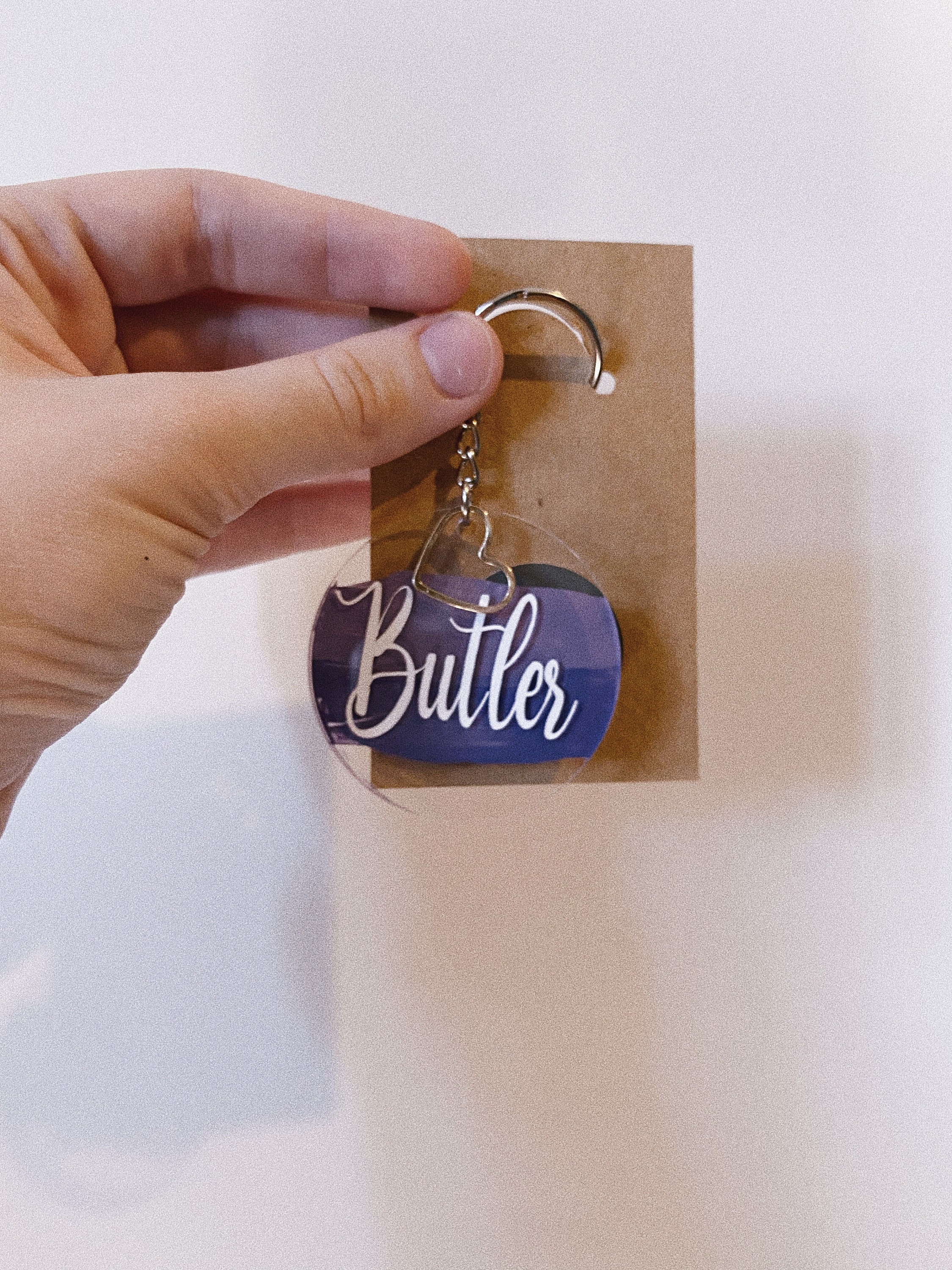 Personalised Acrylic Keyring Etsy