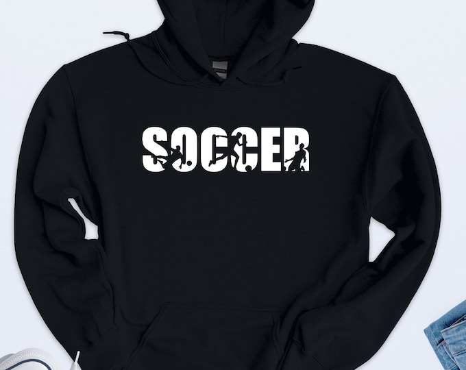 Soccer Hoodie, Football Sweatshirt, Soccer Gift, Soccer Player Shirt, Gift for Football Players, Sports Hoodie, Soccer Christmas Shirt