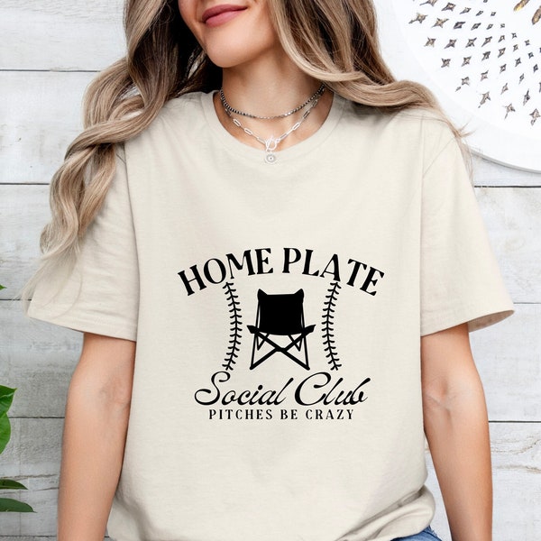 Home Plate Social Club Shirt, Pitches be Crazy T Shirt,Weekends Are For Baseball, Baseball Mom Shirt, Baseball Mama Shirt, Baseball Dad