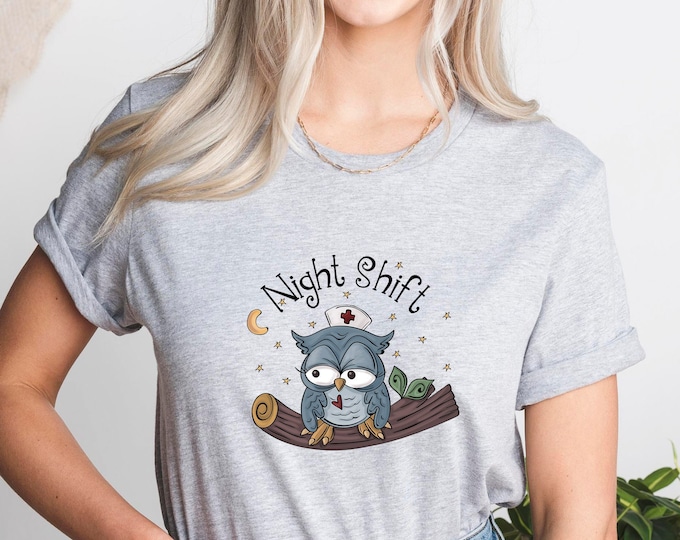 Night Shift Nurse Shirt, Night Shift Crew, Night Shift Squad, Nursing Shirt,Hospital Staff,Team Night Shift,Gift For Nurse