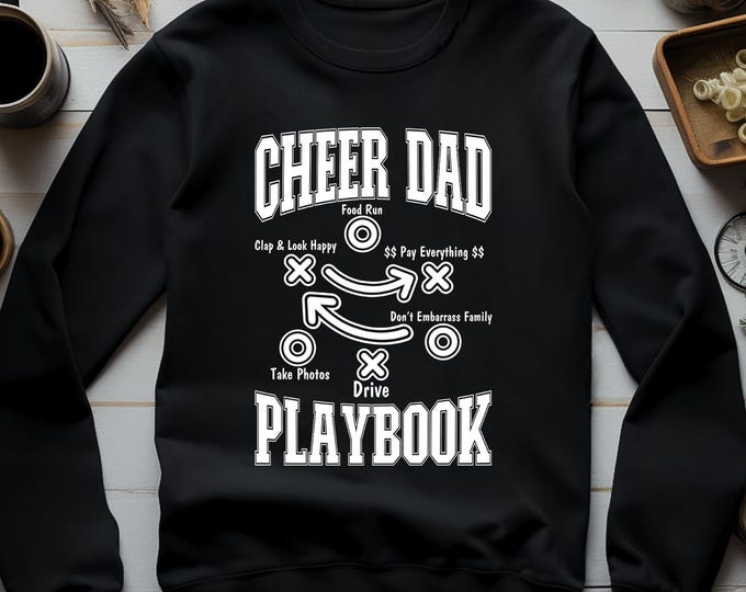 Funny Cheer Dad Sweatshirt, Cheer Dad Sweater, Dad Life Hoodie, Cheerleader Dad Sweatshirt, Cheer Life Sweater, Sports Dad Gift