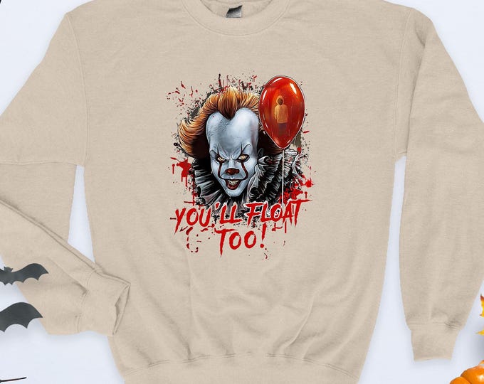 Halloween Horror Character Sweatshirt, Horror Movie Sweater, Spooky Season Horror Hoodie, Halloween Scary Movie Sweatshirt, Gothic Sweater