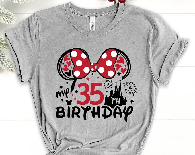 Minnie 35 Years Old Shirt, Minnie 35th Birthday, 35th Birthday Shirt, Gift For 35th Birthday, 35th Birthday Shirt For Women,My 35th Birthday