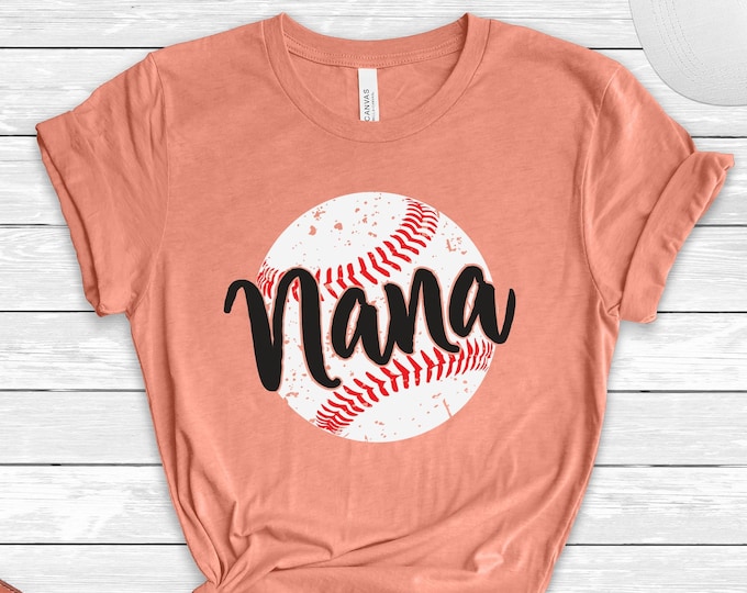 Baseball Nana Shirt, Baseball Grandma, Baseball Nana Gift, Nana Baseball Shirts, Baseball Family Shirts, Gift for Nana,Baseball Nana T-Shirt