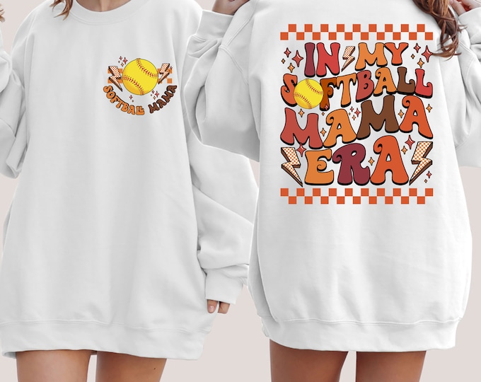 In My Softball Mama Era Sweatshirt, In My Softball Mom Era Sweatshirt, Softball Mom Sweatshirt, Softball Mama Shirt, Gift For Softball Coach