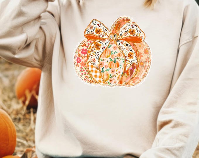 Fall Pumpkin Sweatshirt, Floral Pumpkin Sweatshirt, Pumpkin Season Sweatshirt, Fall Vibes Sweater, Autumn Sweatshirt, Halloween Sweater