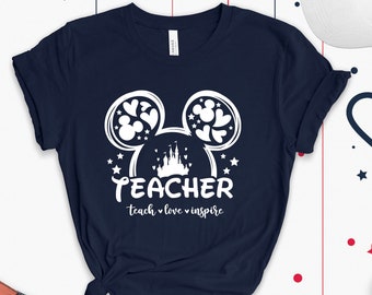 Disney Castle Teach Love Inspire Shirt