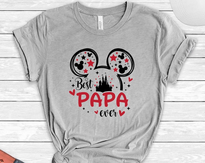 Best Papa Ever Shirt, Disney Shirt for Daddy, Daddy Mouse Shirt, Fathers Day Gift, Husband Gift, Funny Dad Shirt, Gift for Him,Best Dad Ever