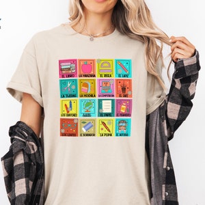 Spanish Teacher Shirt,  Maestra Loteria Shirt, Maestra Shirt, Dual Language Crew, Bilingual Teacher Tee, Gift for Spanish Teacher