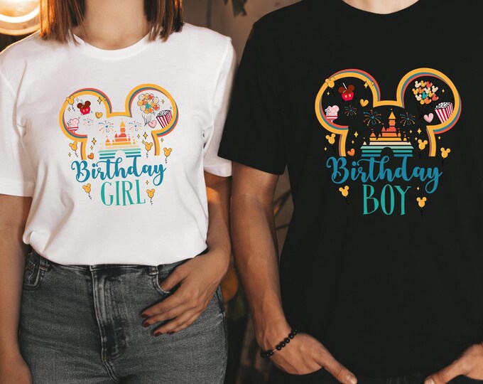 Custom Disney Birthday Shirts, Birthday Boy and Birthday Girl Shirts, Best Birthday Ever Tees, Happy Birthday Shirt,  Family Vacation Shirt