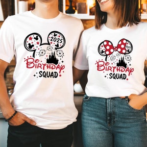 Disney Birthday Squad Shirt, Minnie Birthday Squad, Disney Squad Shirt, Birthday Shirts for Women, Birthday Crew Shirt, Disneyland Birthday