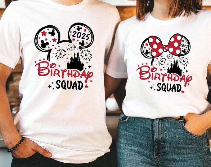 Disney Birthday Squad Shirt, Minnie Birthday Squad, Disney Squad Shirt, Birthday Shirts for Women, Birthday Crew Shirt, Disneyland Birthday
