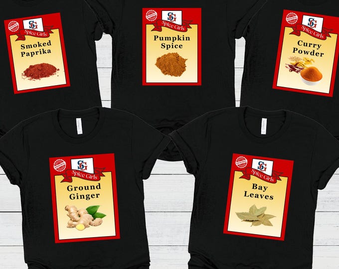 Custom Spice Girls Matching Halloween Shirt, Halloween Groups Tees, Halloween Costume, Family Matching Spooky Shirts, Halloween Party Gift