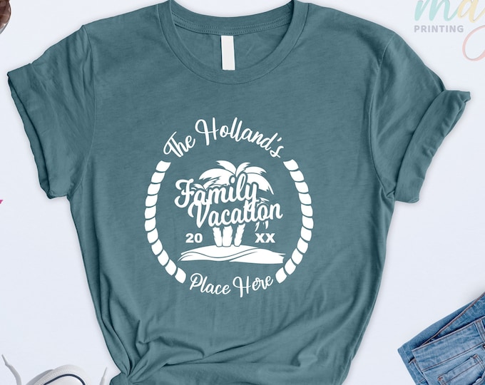 Custom Family Vacation Shirt, Family Matching Shirt, Vacation Shirts for Family ,Summer Vacation Shirt 2025, Family Trip 2025 Shirts