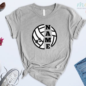 Custom Volleyball Shirts, Volleyball Team Shirt, Personalized Volleyball Player Name Shirt, Volleyball Mom Shirt,Customized Volleyball Gifts