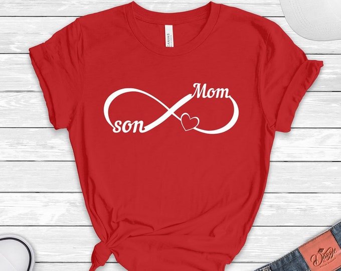 Infinity Mom And Son Shirt, Mama Shirt, Shirt For Mother's Day, Mothers Day Gift From Son, Mother and Son Matching, Mothers Day Shirt For
