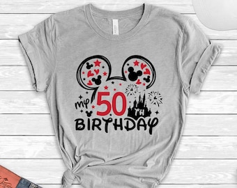 50th Birthday Disney Tee, Mickey 50 Years Old Shirt