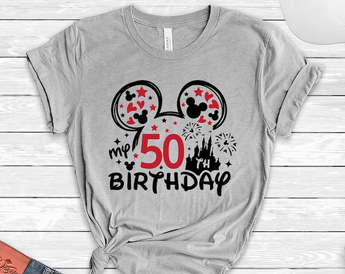 50th Birthday Shirt, Disney Birthday Tee, Mickey 50 Years Old Shirt, Gift For 50th Birthday, 50th Birthday Shirt For Men, My 50th Birthday