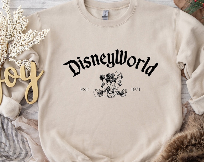 Disneyworld Est 1971 sweatshirt, Disney Magic Kingdom Sweatshirt, Walt Disney World Magic Kingdom 1971 Sweater, Disneyworld  Vacation