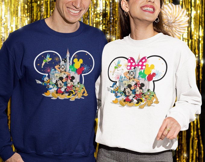 Mickey And Friends Sweatshirt, Disneyland Shirt, Disney Family Shirt, Disney Minnie Hoodie, Disney Trip Shirt, Disneyworld Birthday Sweater