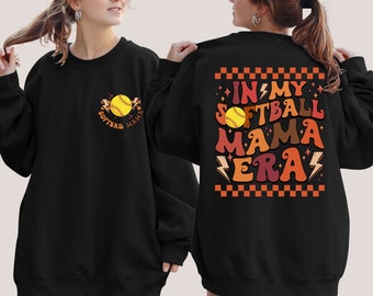In My Softball Mama Era Sweatshirt, In My Softball Mom Era Sweatshirt, Softball Mom Sweatshirt, Softball Mama Shirt, Gift For Softball Coach