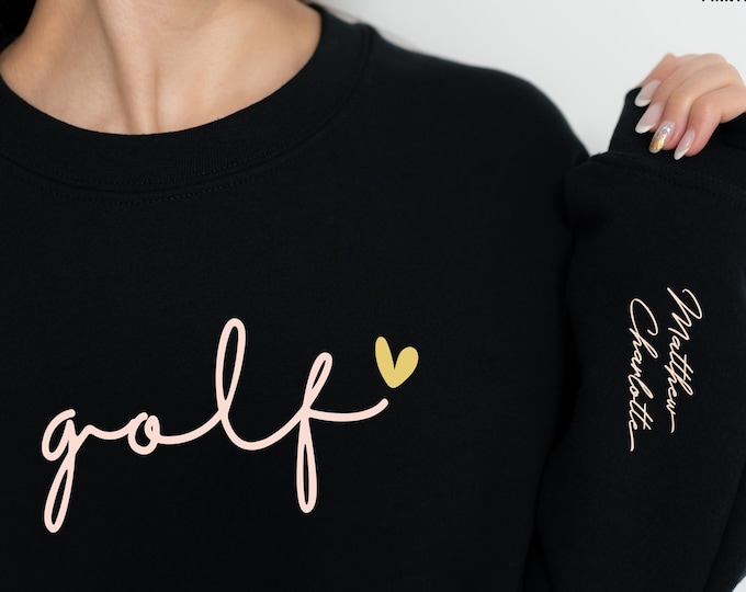 Custom Golf Sweatshirt, Personalized Golfer Hoodie, Golf Mom Sweatshirts, Golf Gifts, Game Day Sweater, Golf Crewneck, Golf Mama Sweatshirt