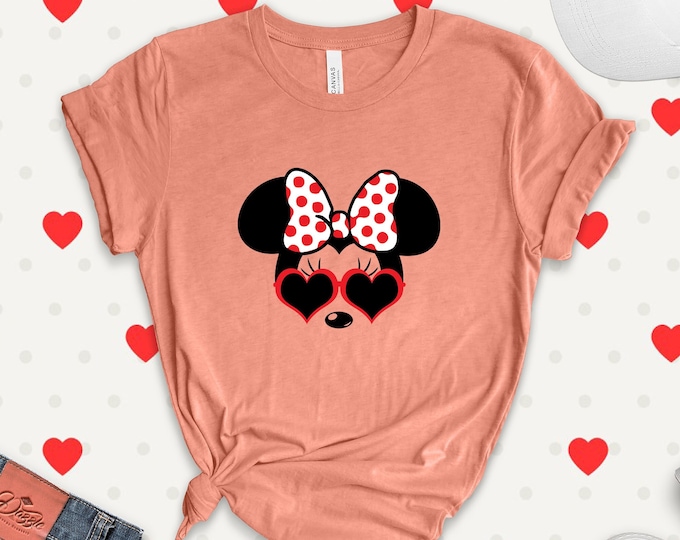 Minnie Sunglasses Shirt, Minnie Aviator T-Shirt, Disney Trip Tee, Cute Minnie Shirt, Minnie Sunglasses Sweatshirt, Minnie Retro T-Shirt