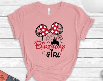 Birthday Girl Shirt, Minnie Birthday Shirt, Disney Birthday Tee, Birthday Gift For Girl, Shirt For Birthday Girl, Gift For Birthday