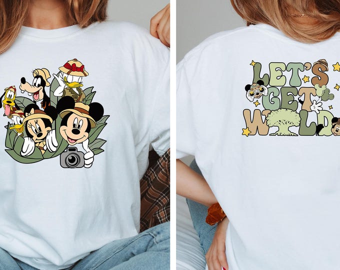 Lets Get Wild Shirt, Disney Safari Shirt, Animal Kingdom Shirt,Family Safari Shirt, Disney Vacation Shirt, Family Trip Shirt,Wild Life Tour