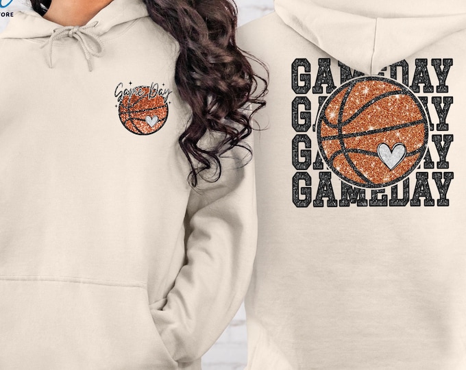 Game Day Basketball Sweater, Retro Basketball Sweatshirt, Basketball Mama Sweater, Basketball Season Hoodie, Basketball Player Sweathsirt
