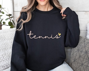 Tennis Sweatshirt, Tennis Mom Sweatshirt, Tennis Coach Gift, Tennis Pullover, Tennis Lover Gift, Gift For Tennis Player, Tennis Team