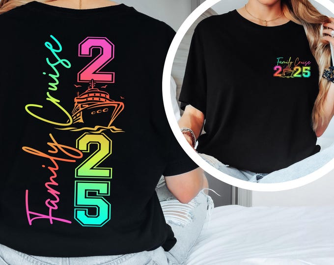 Family Cruise 2025 Tshirt, Family Cruise Trip Shirt, Vacation Shirt, Summer Shirt, Disney Cruise Shirt, Disneyland Shirt, Cruise Journey Tee