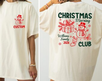 Custom Family Christmas Morning Shirt, Personalized Matching Xmas Top, Winter Holiday Gift
