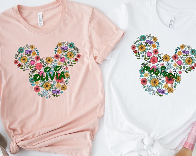 Custom Epcot Flower Garden Tee, Disney Family Trip Shirt