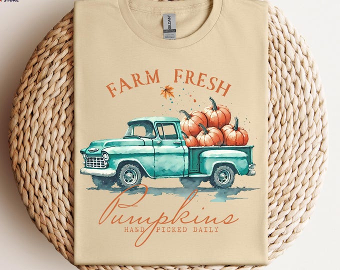 Farm Fresh Shirt, Farm Fresh Pumpkins Shirts, Halloween Shirt, Thanksgiving T-shirts, Fall T-shirts, Pumpkin Season Shirt, Pumpkin T-shirts
