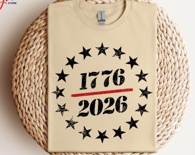 1776 2026 Shirt for America, USA 250th Years Shirt, Anniversary Gift with Stars, Retro Freedom Shirt, Independence Day Gift
