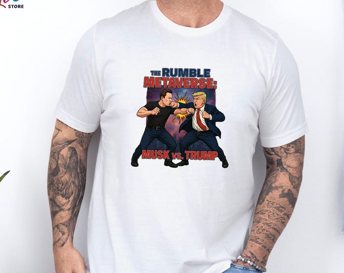 Elon Musk vs Donald Trump Shirt, Funny Celebrity Fight Shirt, Trump Shirt, Sarcastic T-shirt, Elon Musk Shirt, Boxing and Fantasy Gifts