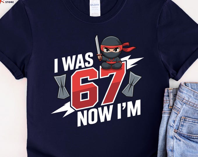 I Was 6 Now I'm 7 Japanese Style Shirt, 7th Birthday Boy Shirt, Six Seven Kawaii Tshirt, Boy Birthday Gift