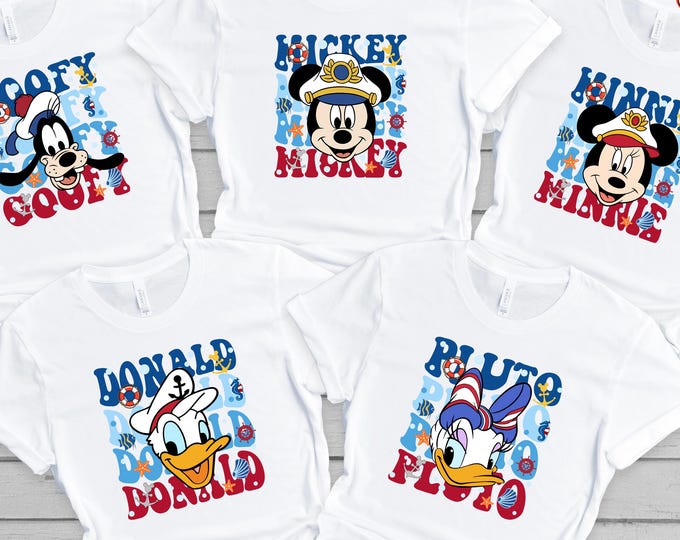 Mouse and  Friends Cruise Trips 2025 Shirt, Family Vacation 2025 Shirts, Family Matching Cruise Tees, Magical Kingdom Shirt,Cruise Squad Tee